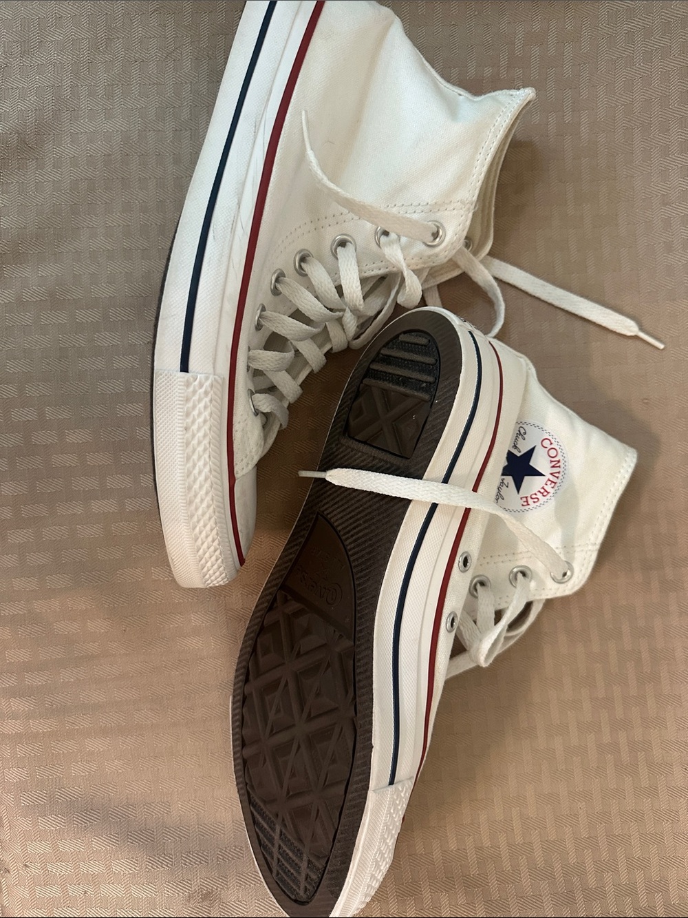 Converse White High-Top Sneakers